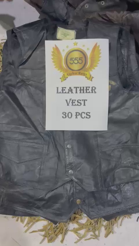 Leather Vest 40PC